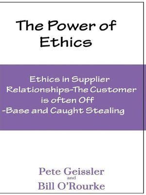 cover image of Ethics in Supplier Relationships